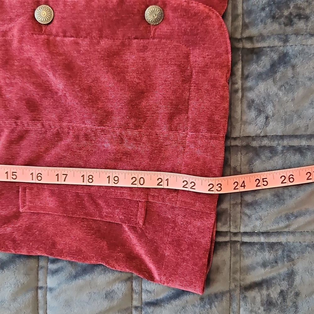Merlot Corduroy Shacket | Vintage Americana Barn Chore Jacket| Sz. L - Picture 10 of 11